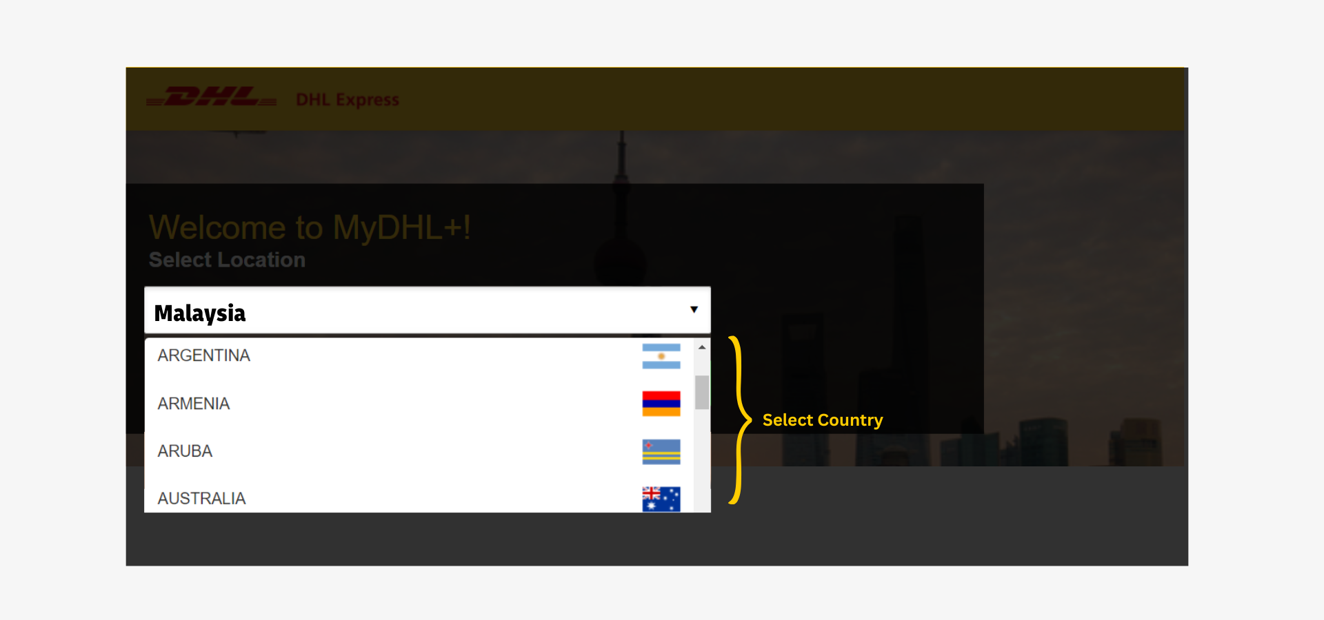 Step by Step: Mobile Number Verification - Country of residence selection Step by Step: Mobile Number Verification - Country of residence selection