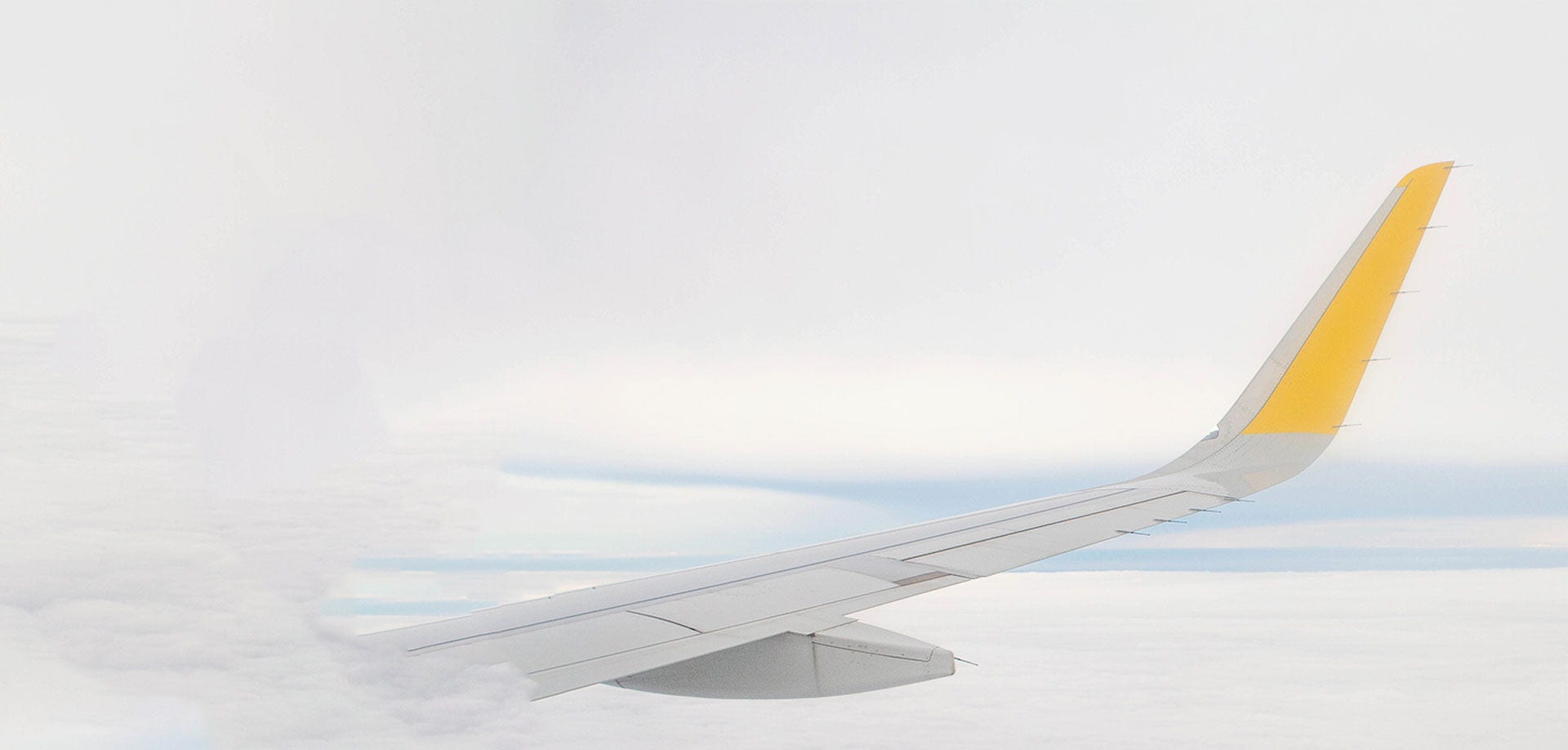 yellow aeroplane tail