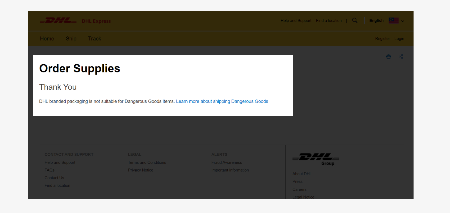 Supplies Order Guide - DHL Packaging Order Guide-Order Confirm Supplies Order Guide - DHL Packaging Order Guide-Order Confirm