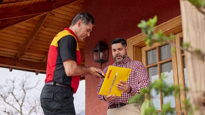 dhl express collecting documents for express international delivery