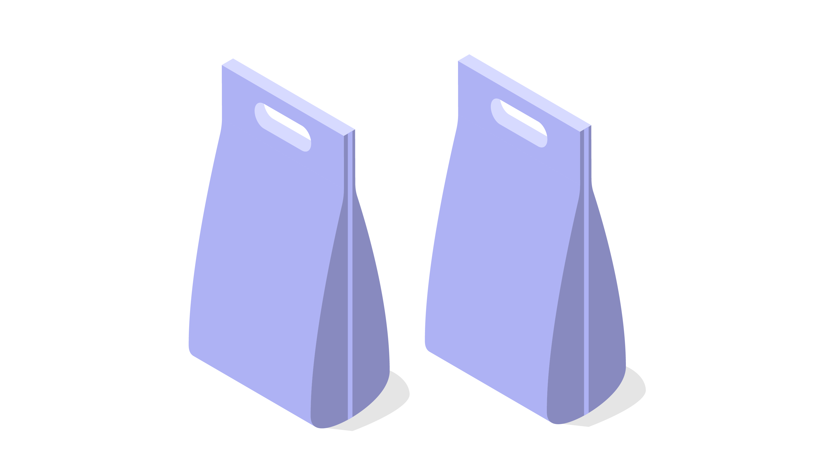 graphic image of two plastic bags