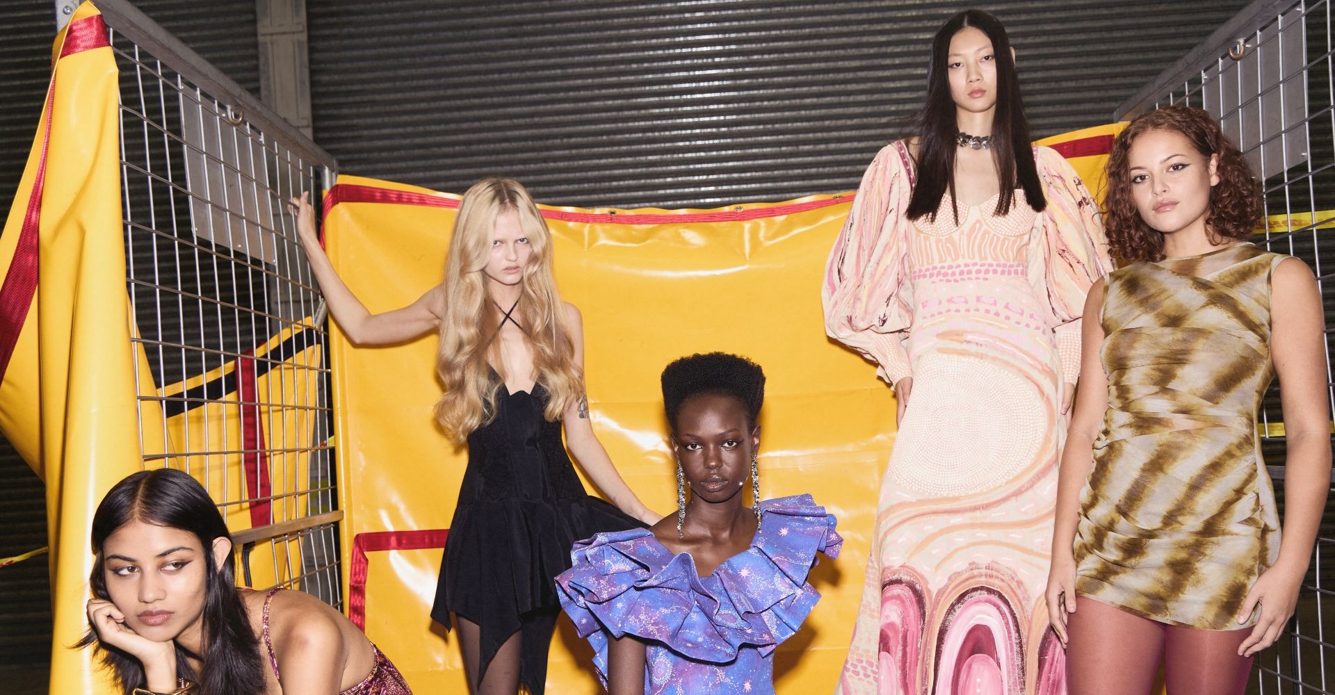 models in outfits designed by featured aussie fashion designers in australian fashion week