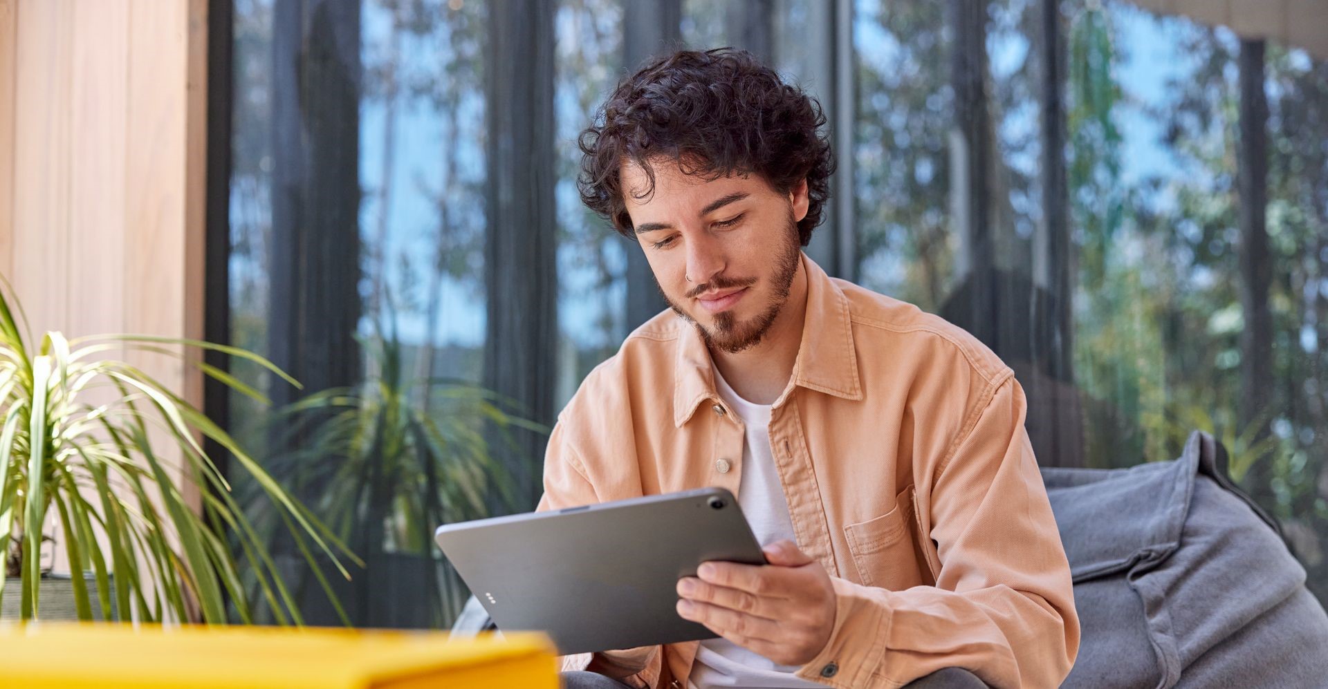 a businessman navigating facebook commerce