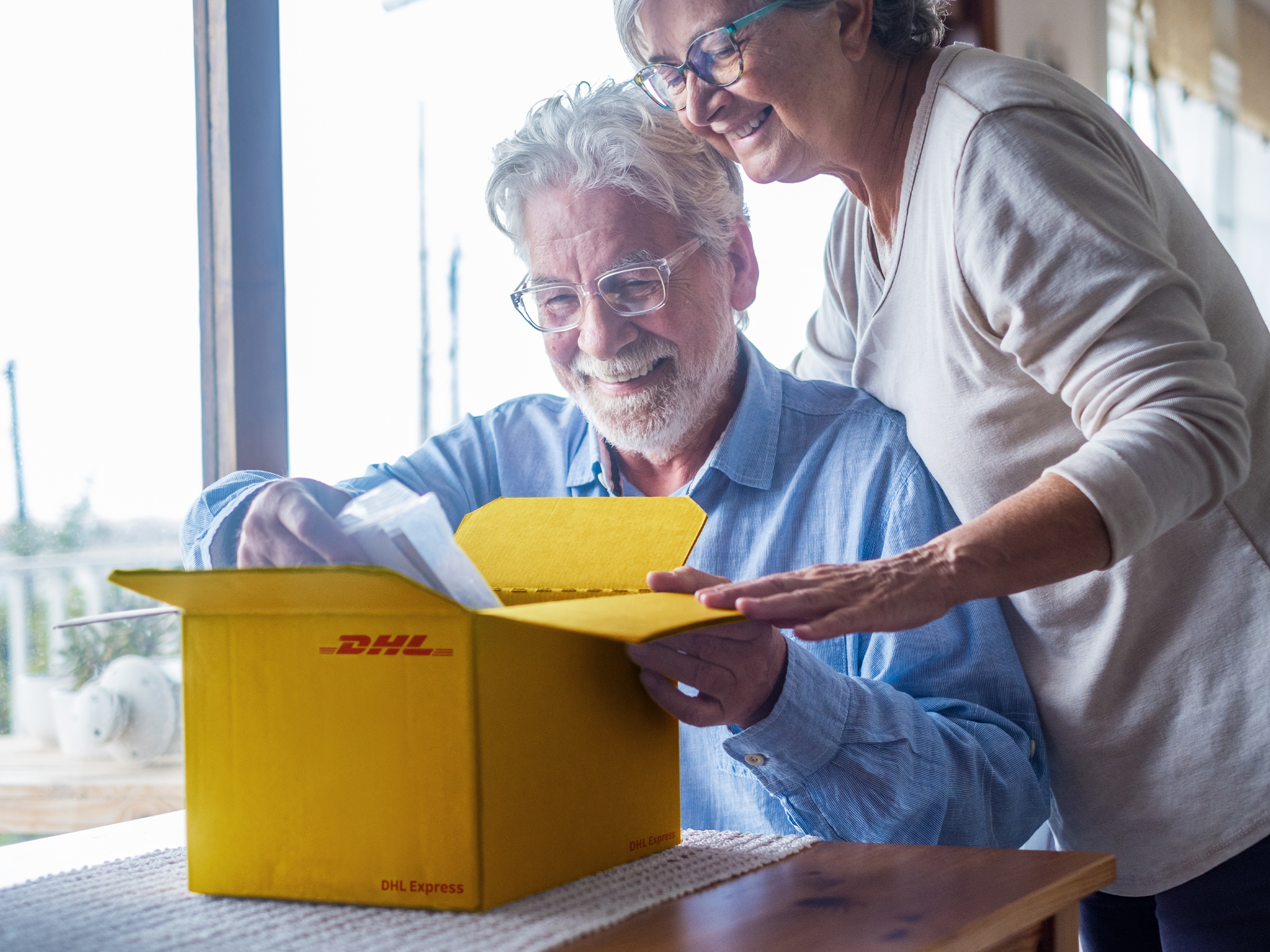 Dad opening Father's day gift