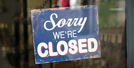 US stores to shut up shop