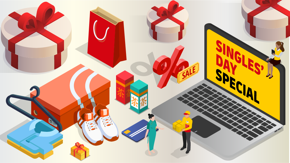 graphic image of singles day graphics