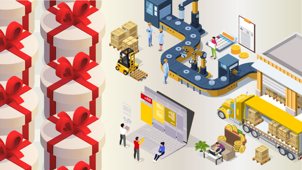 graphic of DHL logistics activities
