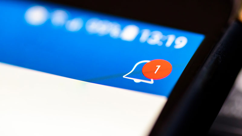 push notification on mobile phone