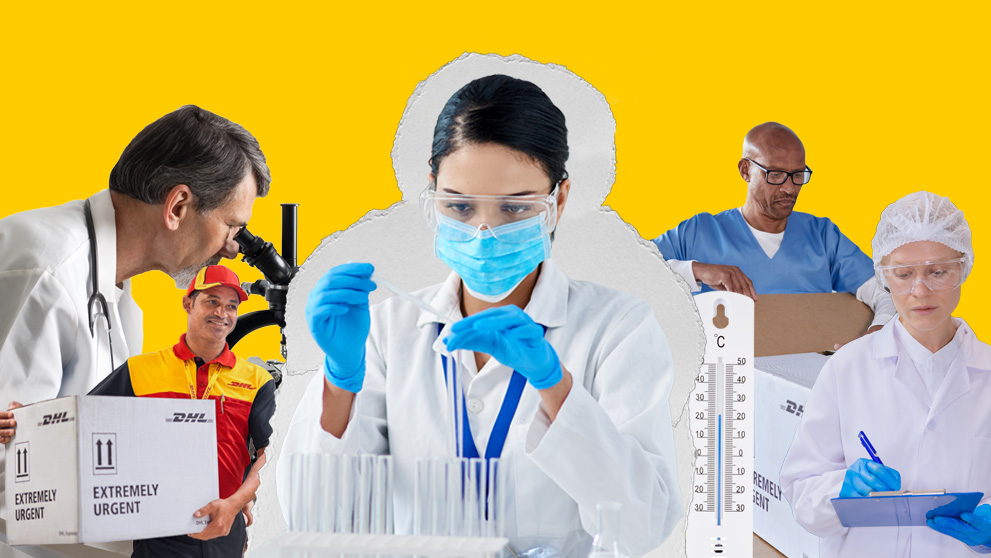 collage of healthcare logistics