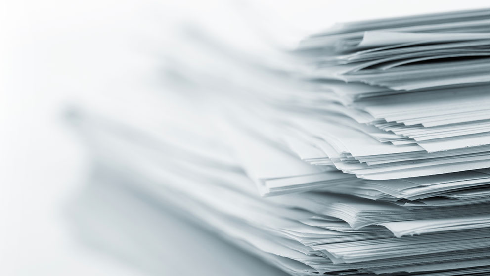 stack of papers