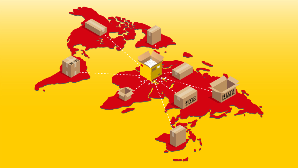 graphic of DHL logistics activities