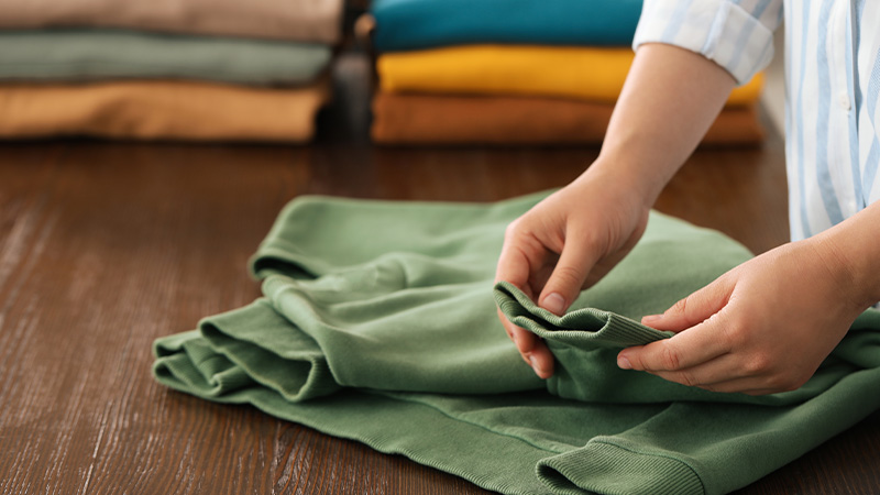 Fold each item properly