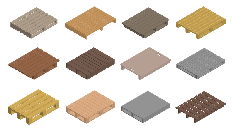 various kinds of pallets