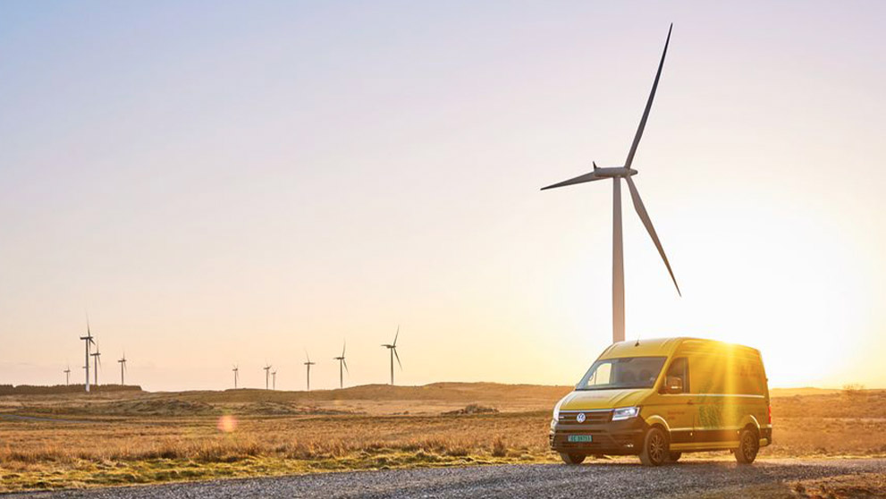 DHL van on a road
