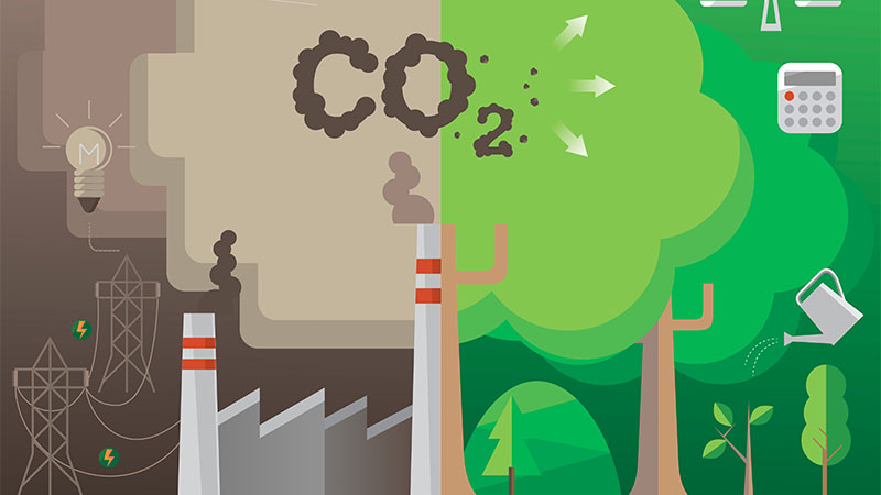 Graphic of CO2 emissions