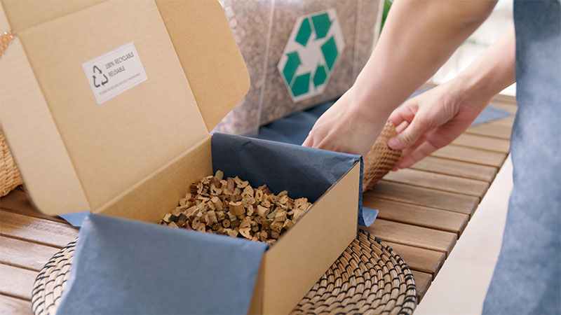 Sustainable shipping packaging