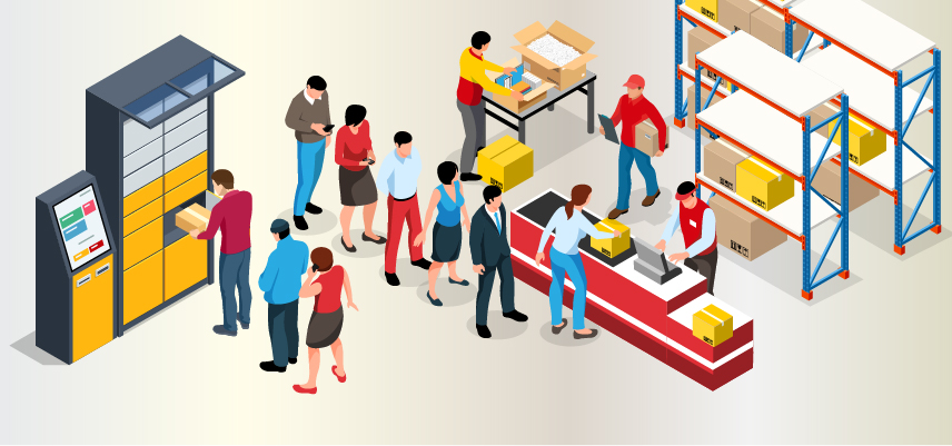 graphic of DHL logistics activities