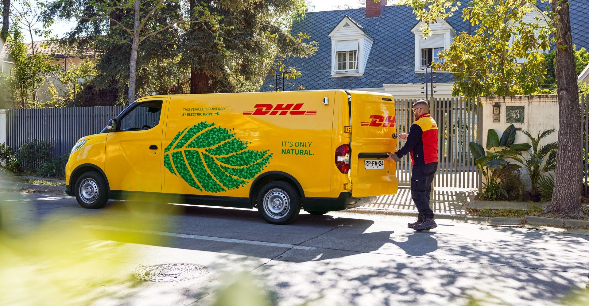 DHL Express courier delivering products bought via online shopping in Pakistan