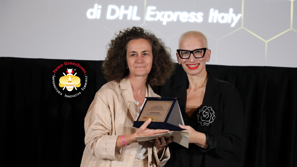 Lucia Cuman vincitrice della menzione speciale DHL Express per GammaDonna