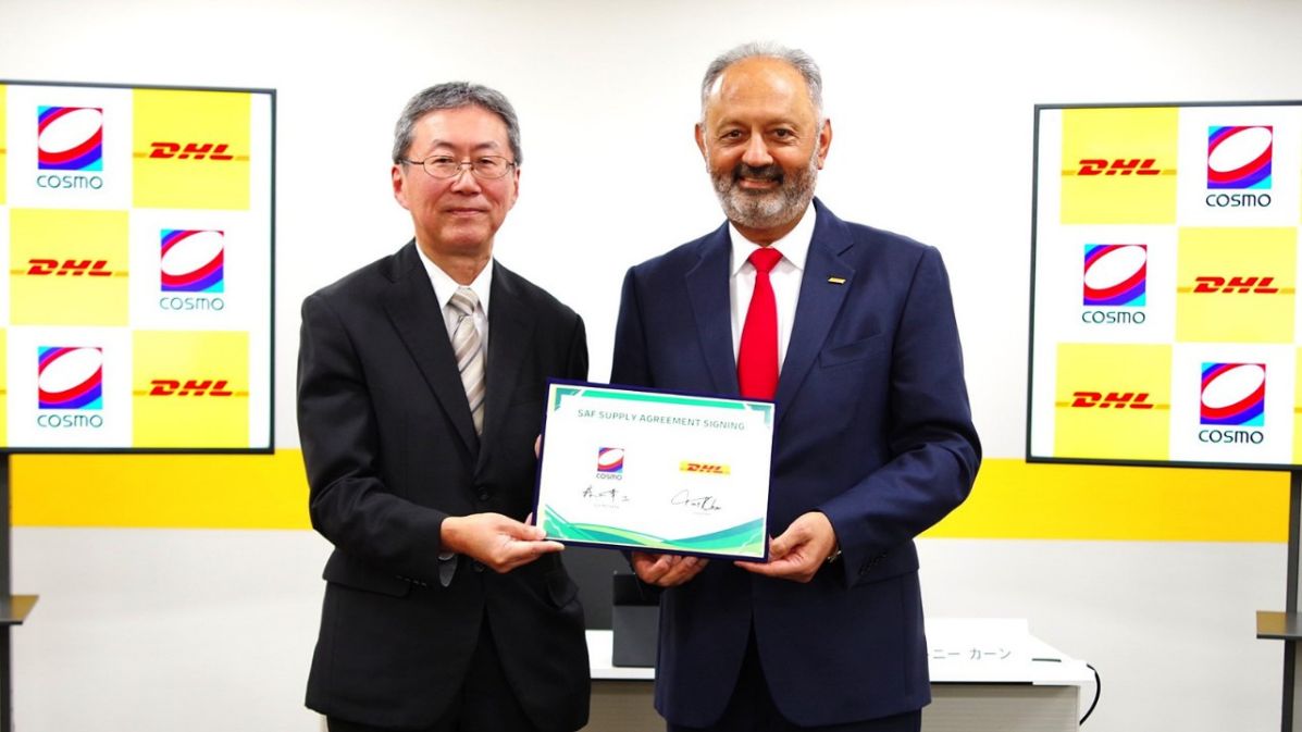 DHL Expressとコスモ石油マーケティング、 日本におけるSAFの利用拡大に向けた調達契約を締結