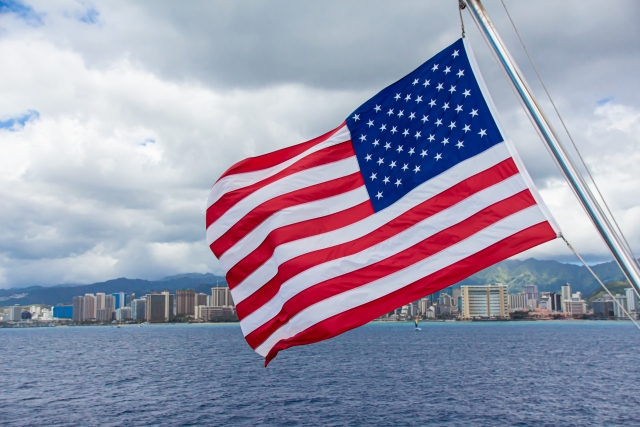 US flags