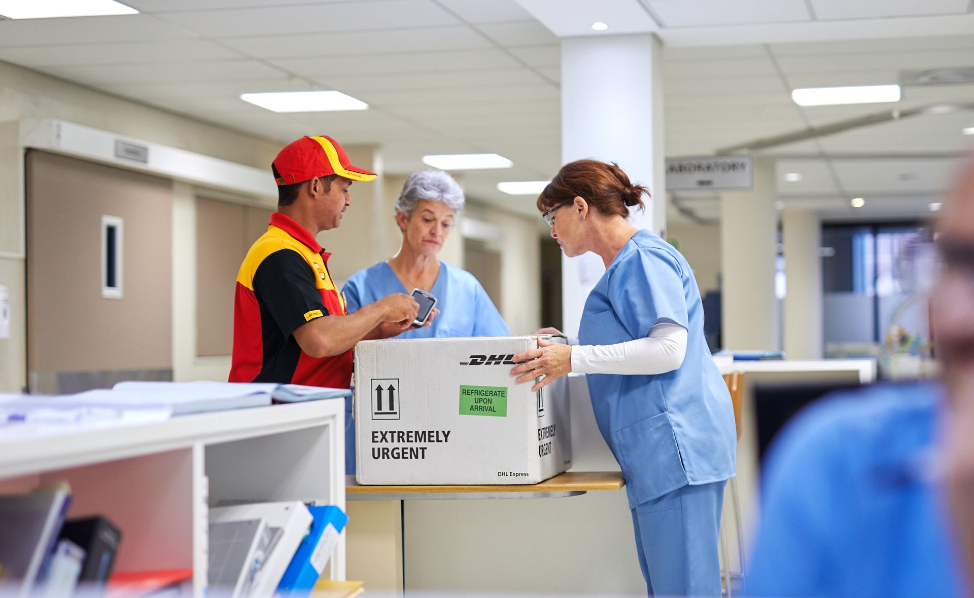 DHL Express Delivery Person
