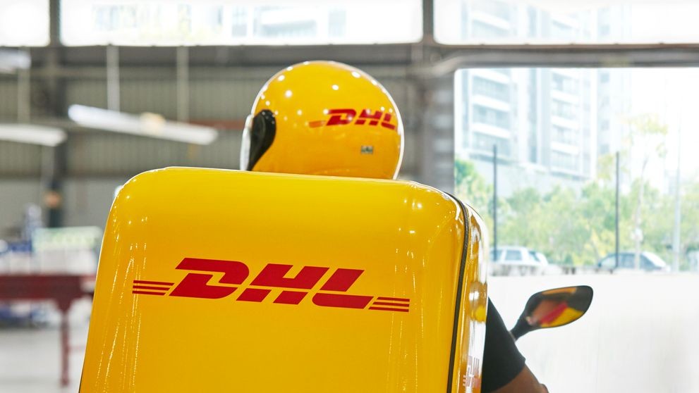 dhl express bike used for green logistics transportation to support green supply chain