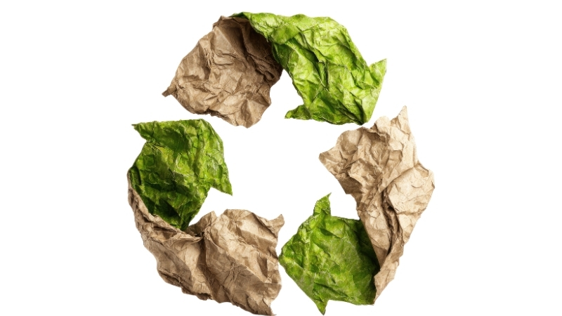 Geri dönüştürülmüş kutuda giysilerin grafik görüntüsü