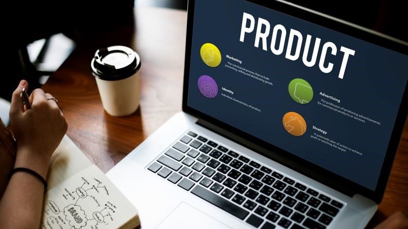 a slide on product introduction displayed on a computer screen