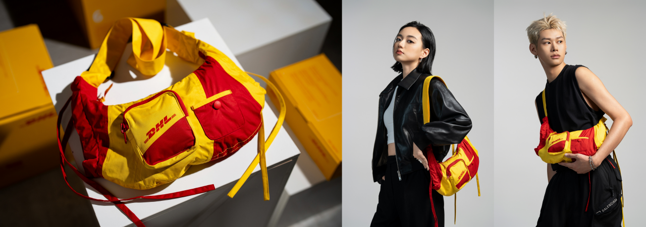 DHL Upcycled Voyager Shoulder Bag