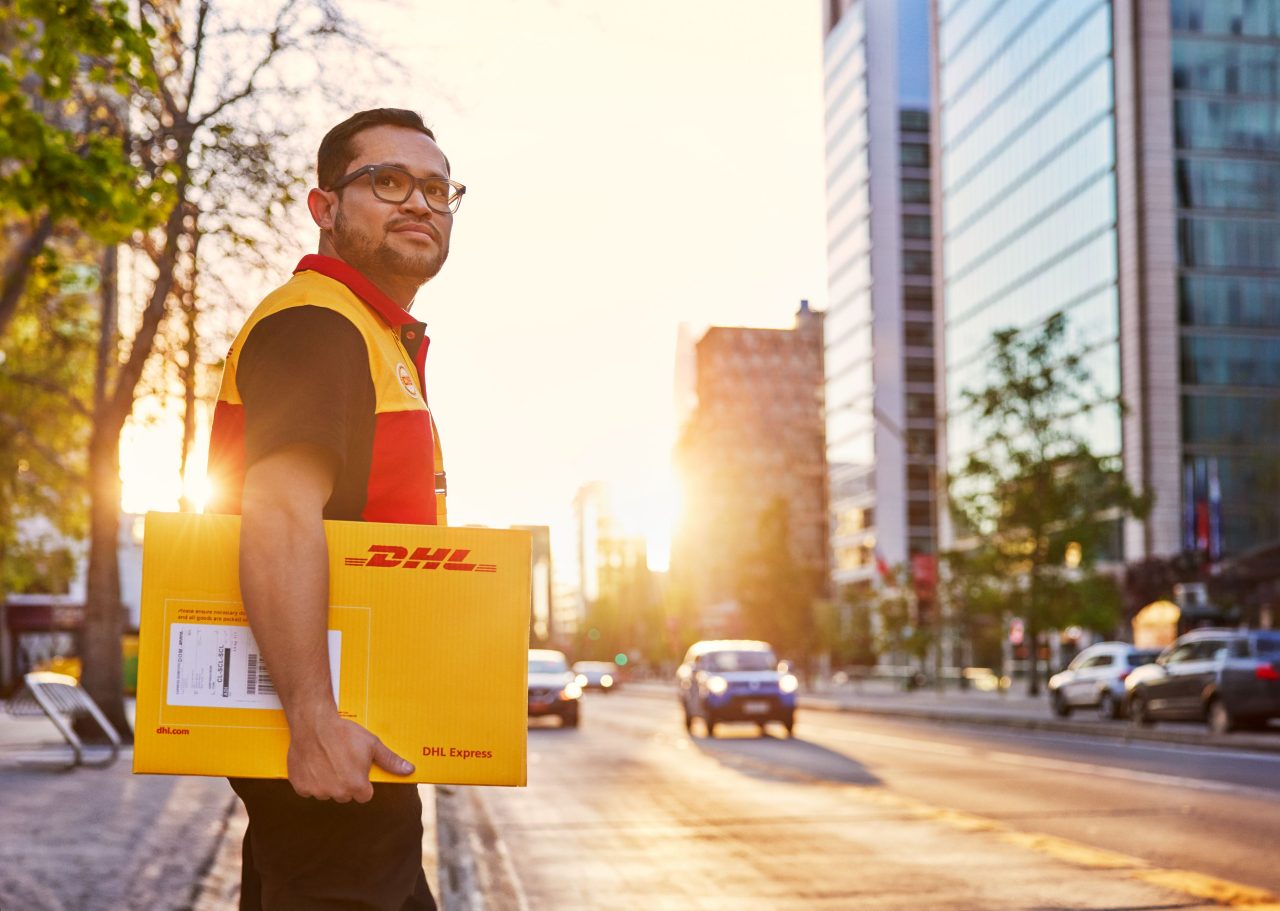 Courier Delivering a Package