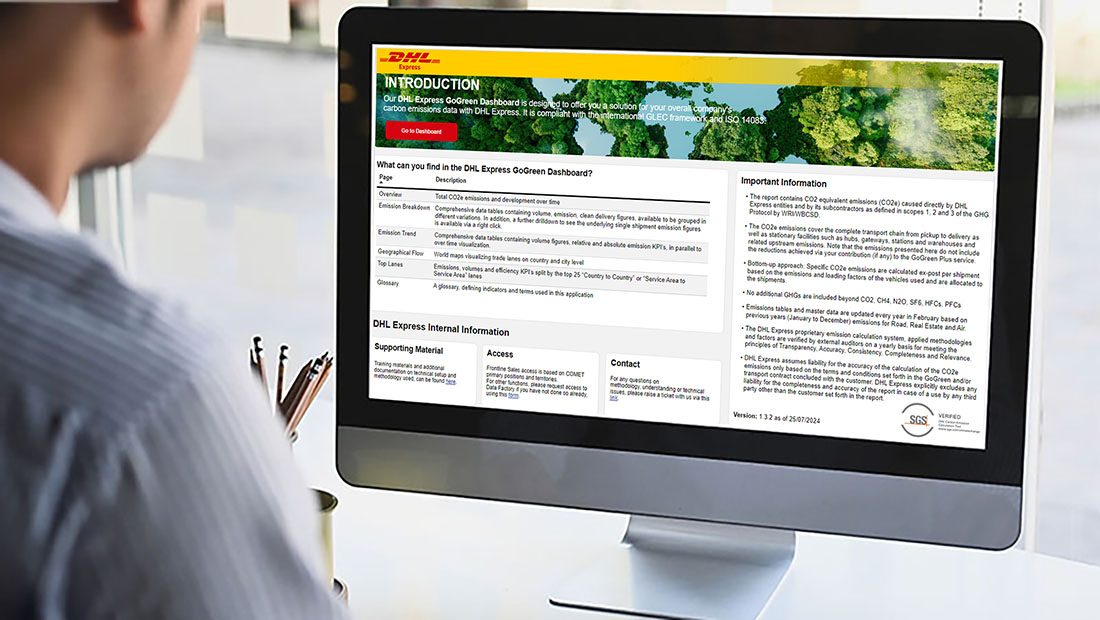 <p>Addressing Greenhouse Gas emissions is crucial for businesses in APAC to achieve their corporate sustainability goals and ensure sustainable growth for the region. With Scope 3 emissions accounting for a significant portion of a company's carbon footprint, DHL GoGreen Plus provides an effective solution by enabling the easy adoption of sustainable aviation fuel (SAF) for businesses to practise carbon insetting.&nbsp;</p><p>Businesses can opt to use DHL GoGreen Plus in two ways:</p><ol><li>Select the SAF option when booking a shipment on MyDHL+&nbsp;</li><li>Sign a contract to use DHL GoGreen Plus with the following options:<ol><li><b>Basic Contract</b>:&nbsp;This plan allows businesses to choose from four levels of CO2 emissions reduction: Bronze (10%), Silver (30%), Gold (~0%), or Platinum (70%), depending on their specific needs.&nbsp;</li><li><b>Customised Offer</b>:&nbsp;For businesses with unique shipping profiles and needs, this option allows for a more tailored CO2 emissions reduction plan, offering flexible carbon reduction targets.</li></ol></li></ol><p>By signing up for DHL GoGreen Plus, businesses can reap the benefits of reduced emissions, regulatory compliance, and improved brand reputation.&nbsp;</p><p>Join over&nbsp;<a href="https://docs.google.com/document/d/1vXSIdpGWdS3jq-mtMleNOtd_RDBueHeb/edit">40,000 customers who have already embraced sustainability with DHL GoGreen Plus</a>, and take the next step towards a more sustainable logistics for your business.</p><p>To learn more about how DHL Express can help your business achieve its sustainability goals, we encourage you to download our Sustainability in Motion Whitepaper to discover detailed insights and strategies to make your logistics operations more sustainable and efficient.</p>