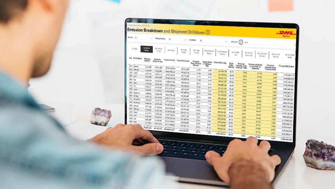 <p>DHL Express provides businesses with tools to <b>track and report their carbon emission reductions through the GoGreen app</b>. Companies can access detailed reports and data to calculate the impact of their shipments, ensuring transparency and accountability in their sustainability efforts.</p><h2>Commit to a sustainable tomorrow with DHL GoGreen Plus</h2>