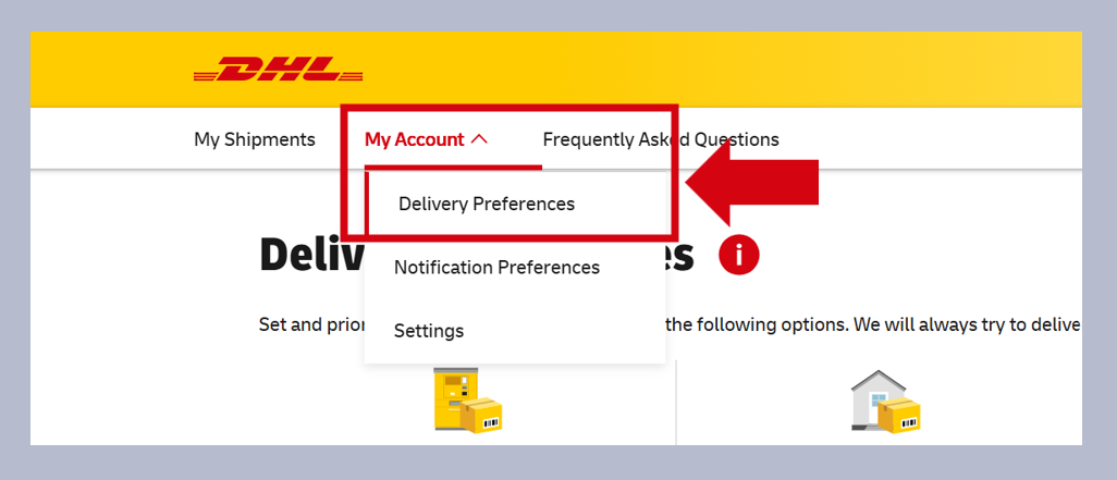 Step 11: View your delivery preferences