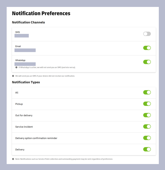 step 13: notification channels and types
