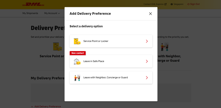 Step 8: Add delivery preference