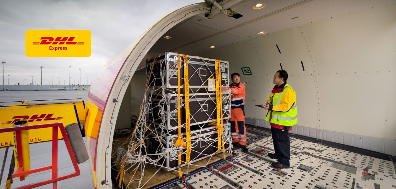 Heavyweight shipment in DHL aircraft