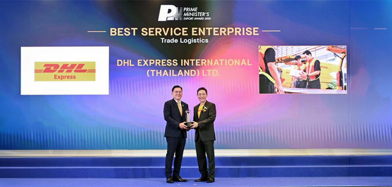 dhl express thailand wins prime minister award
