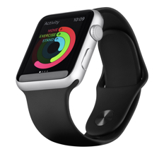 Black apple watch