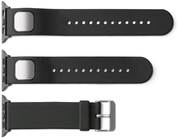 Black color watch strap