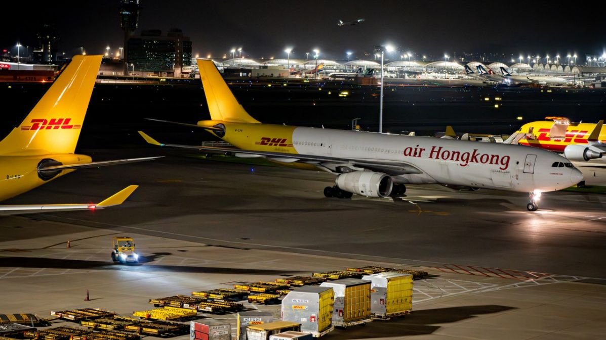 Airbus A300-600F Air Hongkong DHLカラー Airbus A300-600F - Air Hong Kong - DHL Draw Decal -20-A300-03